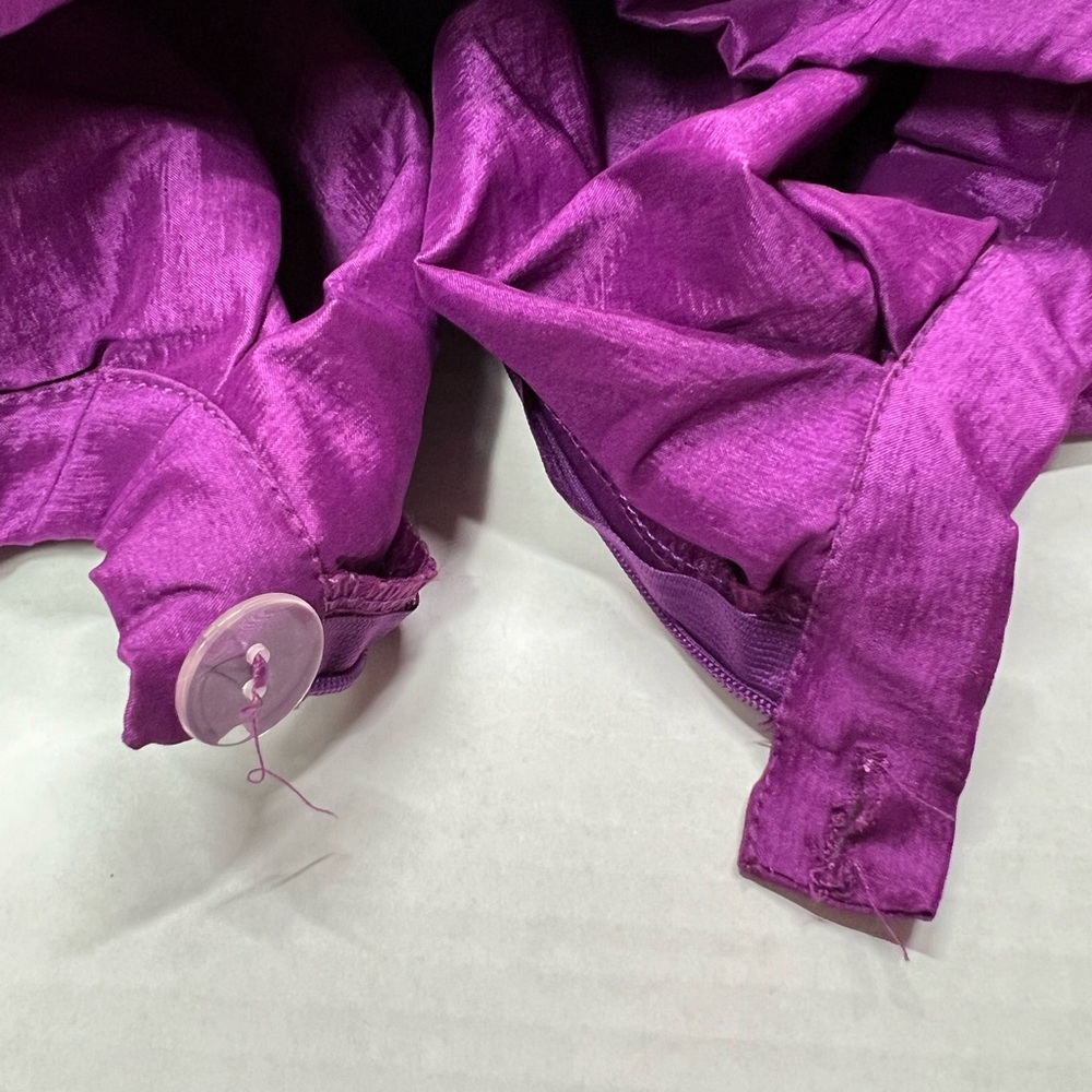 Purple Midi Skirt Taffeta Skirts High Waisted Flare A-Line Formal Wear Party Y2K - Picture 14 of 17